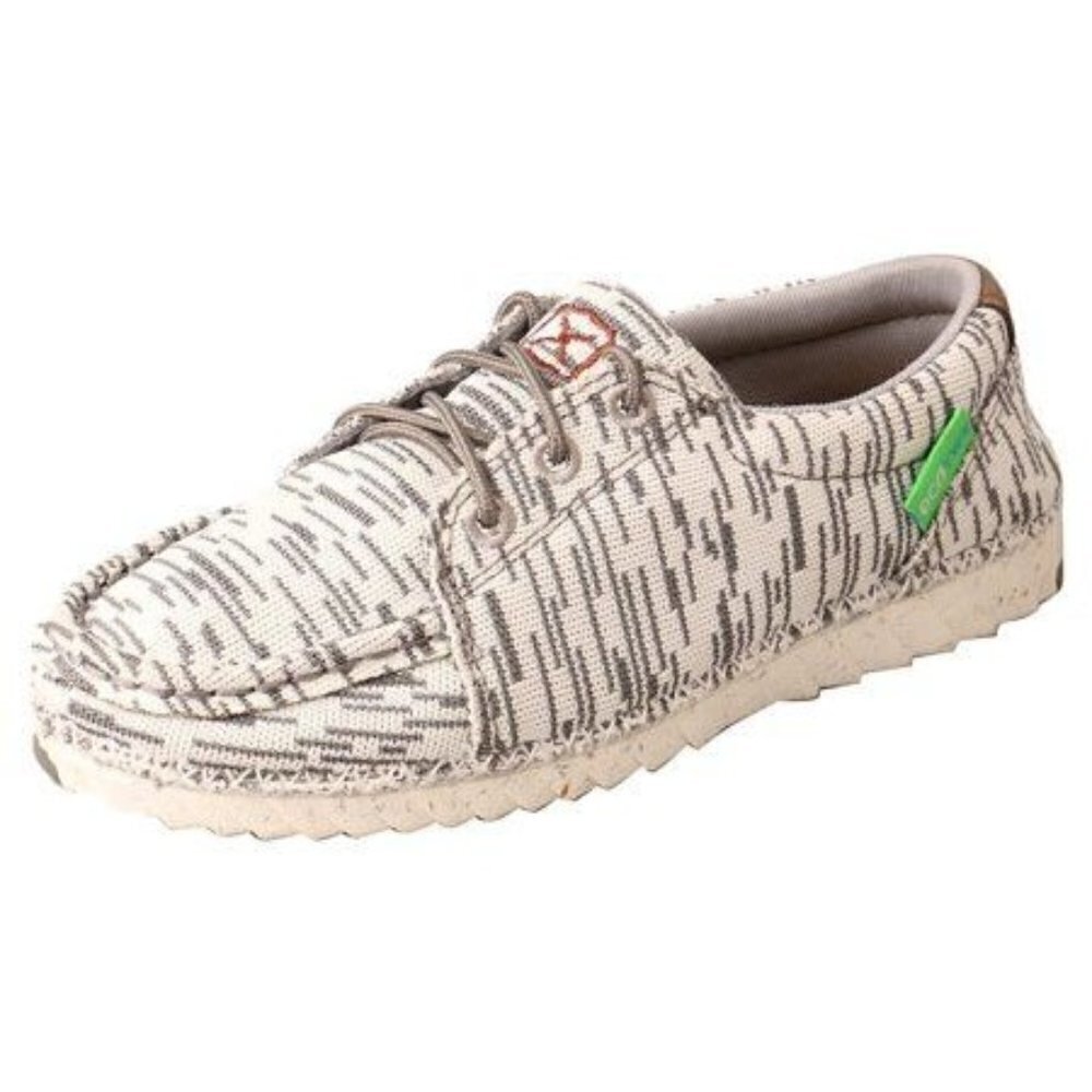 Twisted X Youth Zero X Casual Canvas Sneakers White & Grey LXP00285